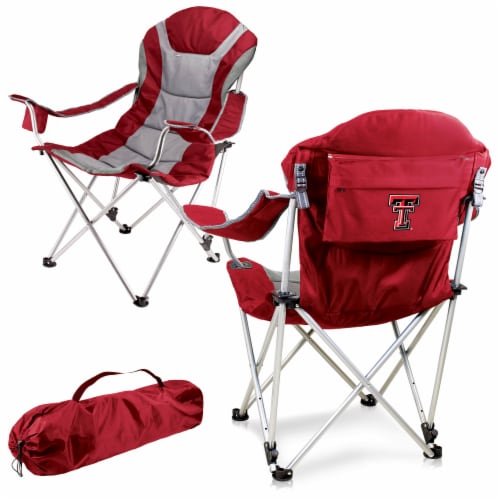 Texas Tech Red Raiders - Reclining Camp Chair Perspective: back