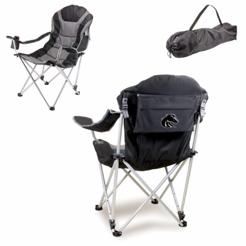 Boise State Broncos - Reclining Camp Chair Perspective: back
