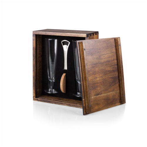 Pilsner Beer Glass Gift Set Perspective: back