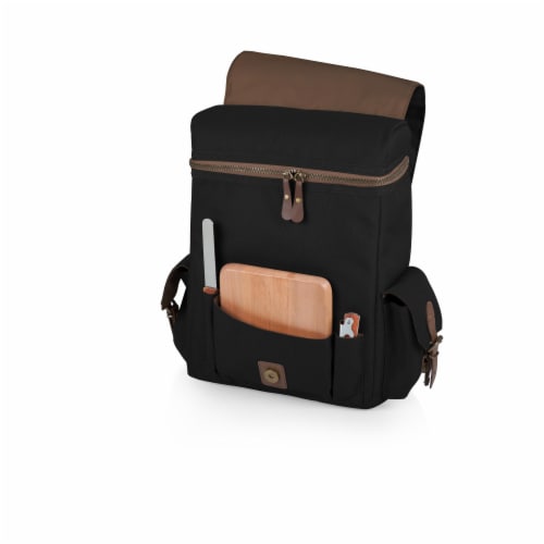 Moreno 3-Bottle Wine & Cheese Tote, Black Perspective: back