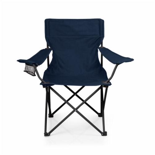 PTZ Camp Chair, Navy Blue Perspective: back