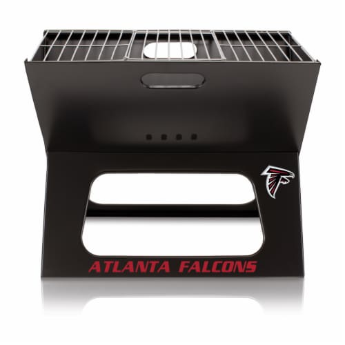 Atlanta Falcons - X-Grill Portable Charcoal BBQ Grill Perspective: back