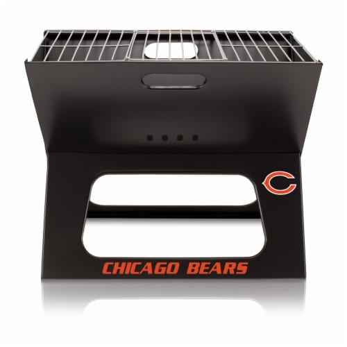 Chicago Bears - X-Grill Portable Charcoal BBQ Grill Perspective: back