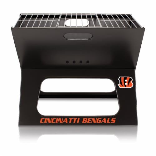 Cincinnati Bengals - X-Grill Portable Charcoal BBQ Grill Perspective: back