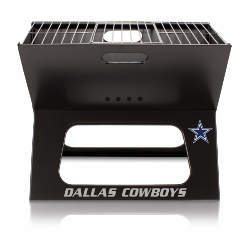 Dallas Cowboys - X-Grill Portable Charcoal BBQ Grill Perspective: back