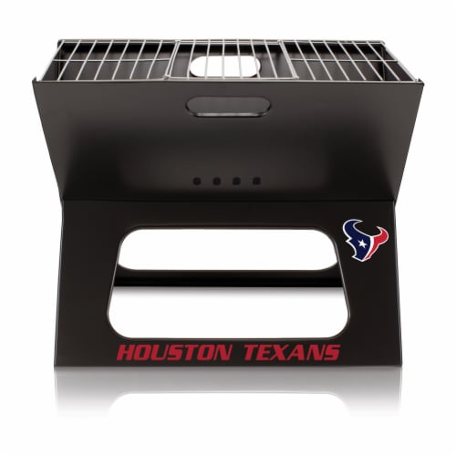 Houston Texans - X-Grill Portable Charcoal BBQ Grill Perspective: back