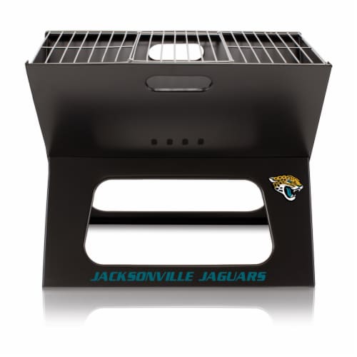 Jacksonville Jaguars - X-Grill Portable Charcoal BBQ Grill Perspective: back