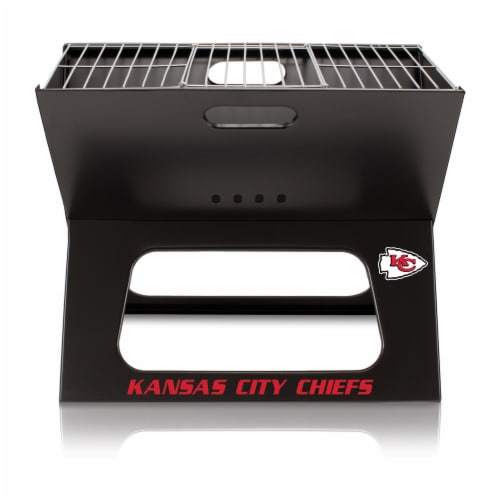 Kansas City Chiefs - X-Grill Portable Charcoal BBQ Grill Perspective: back