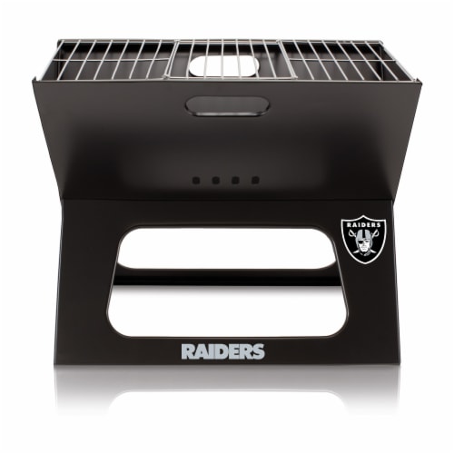 Las Vegas Raiders - X-Grill Portable Charcoal BBQ Grill Perspective: back