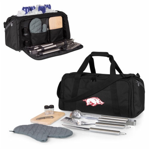 Arkansas Razorbacks - BBQ Kit Grill Set & Cooler Perspective: back