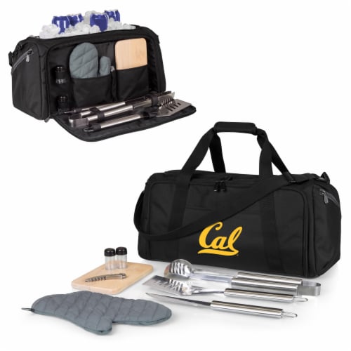 Cal Bears - BBQ Kit Grill Set & Cooler Perspective: back