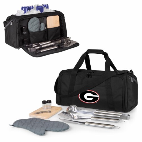 Georgia Bulldogs - BBQ Kit Grill Set & Cooler Perspective: back