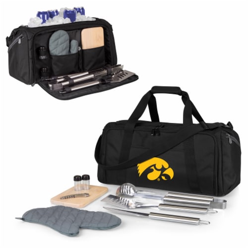 Iowa Hawkeyes - BBQ Kit Grill Set & Cooler Perspective: back