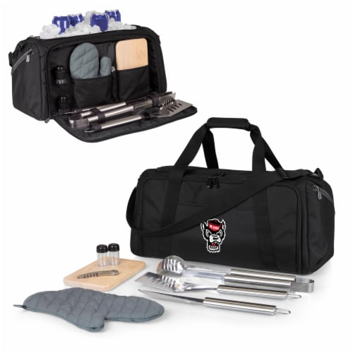 NC State Wolfpack - BBQ Kit Grill Set & Cooler Perspective: back