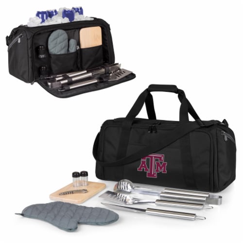 Texas A&M Aggies - BBQ Kit Grill Set & Cooler Perspective: back