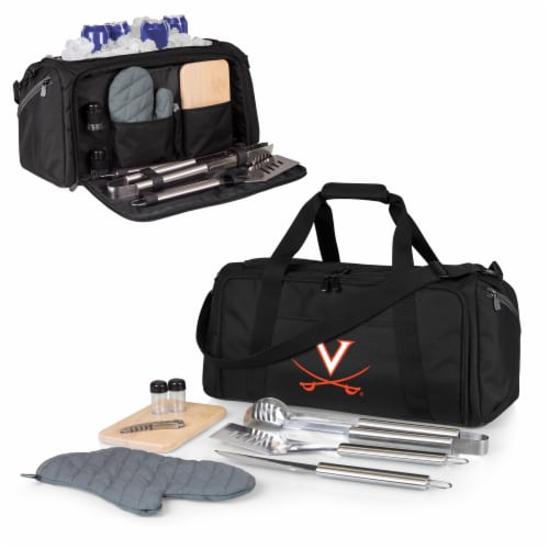 Virginia Cavaliers - BBQ Kit Grill Set & Cooler Perspective: back