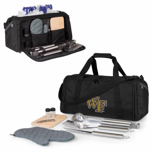Wake Forest Demon Deacons - BBQ Kit Grill Set & Cooler Perspective: back