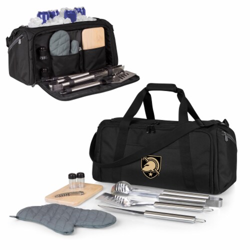 Army Black Knights - BBQ Kit Grill Set & Cooler Perspective: back