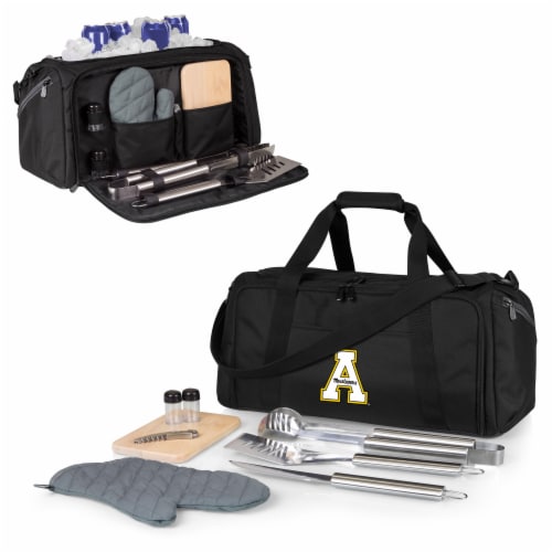 App State Mountaineers - BBQ Kit Grill Set & Cooler Perspective: back