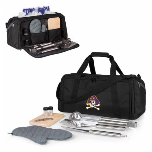 East Carolina Pirates - BBQ Kit Grill Set & Cooler Perspective: back