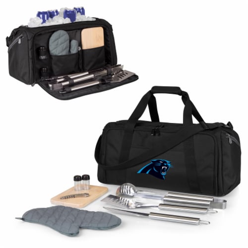 Carolina Panthers - BBQ Kit Grill Set & Cooler Perspective: back