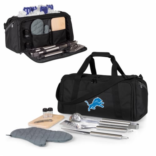 Detroit Lions - BBQ Kit Grill Set & Cooler Perspective: back
