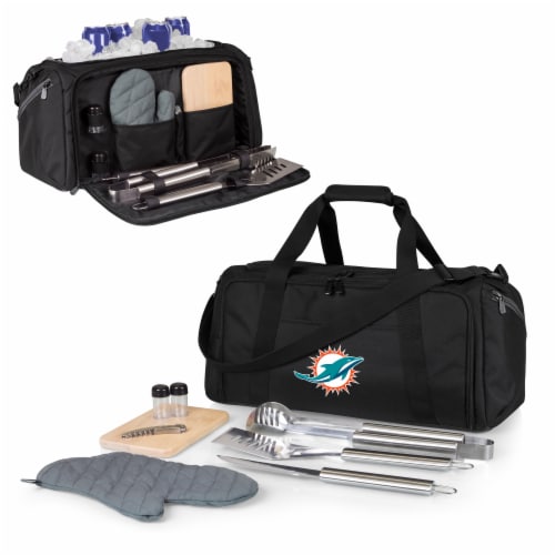 Miami Dolphins - BBQ Kit Grill Set & Cooler Perspective: back