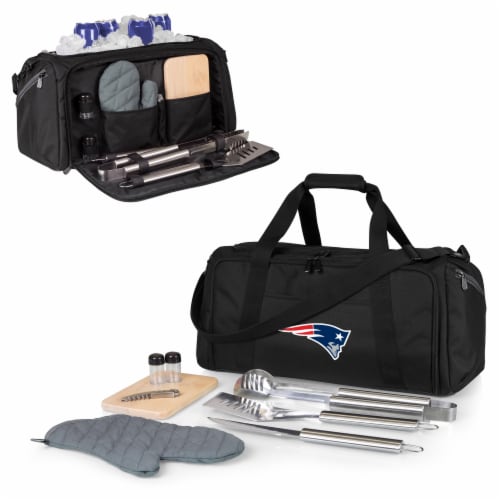 New England Patriots - BBQ Kit Grill Set & Cooler Perspective: back