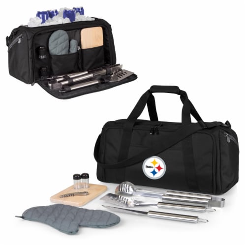 Pittsburgh Steelers - BBQ Kit Grill Set & Cooler Perspective: back
