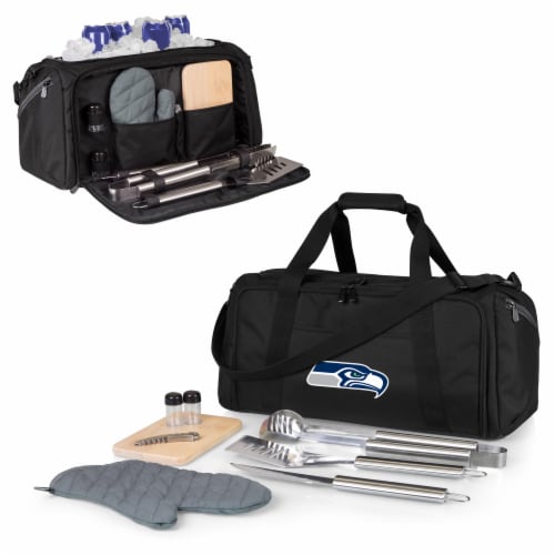 Seattle Seahawks - BBQ Kit Grill Set & Cooler Perspective: back