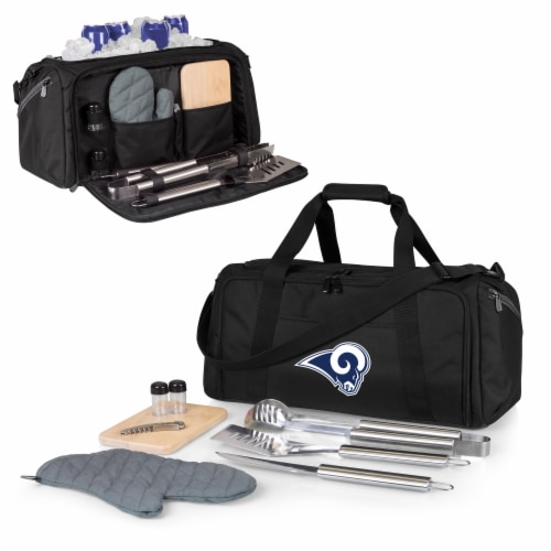 Los Angeles Rams - BBQ Kit Grill Set & Cooler Perspective: back
