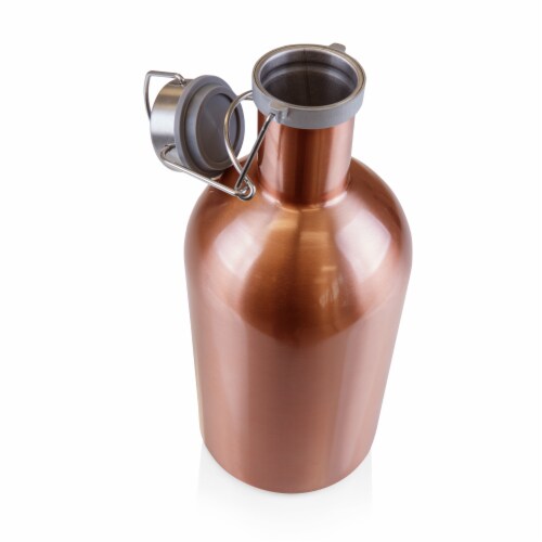 Stainless Steel 64 oz. Growler, Copper Perspective: back