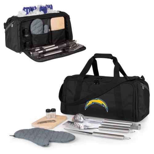 Los Angeles Chargers - BBQ Kit Grill Set & Cooler Perspective: back