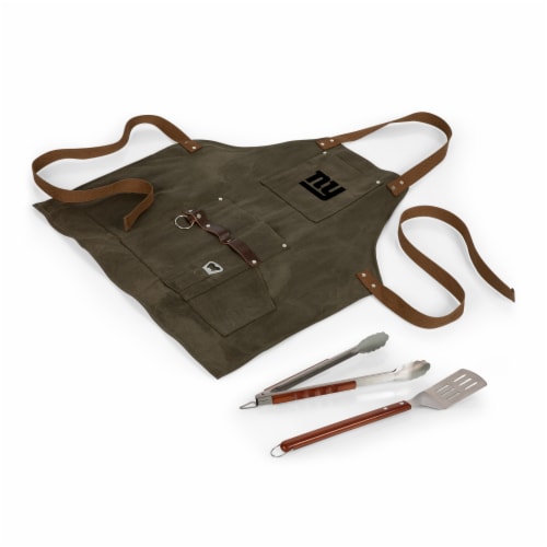 New York Giants - BBQ Apron with Tools & Bottle Opener Perspective: back
