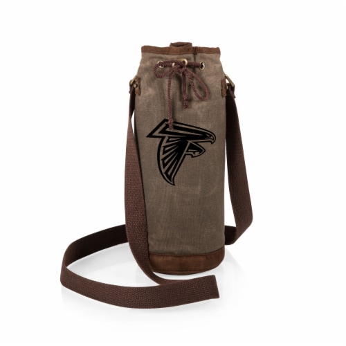 Atlanta Falcons - Waxed Canvas Wine Tote Perspective: back