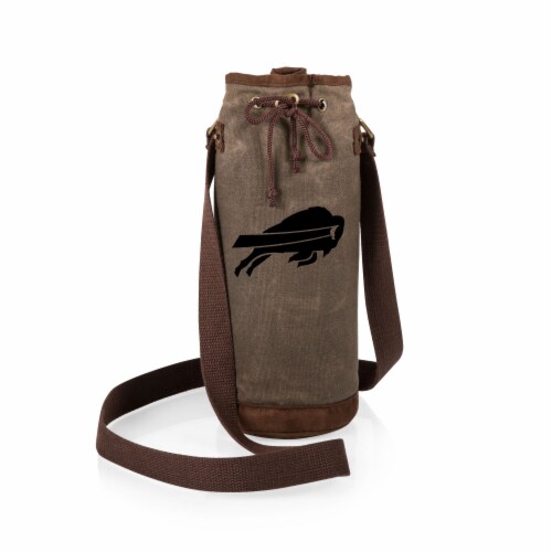 Buffalo Bills - Waxed Canvas Wine Tote Perspective: back