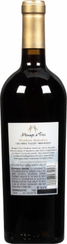 Ménage à Trois Northern Seduction Red Blend Wine Perspective: back