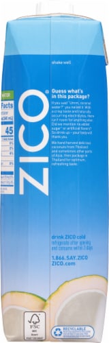 Zico® Natural 100% Coconut Water Perspective: back