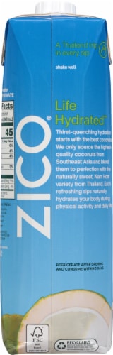 Zico® Natural 100% Coconut Water Perspective: back