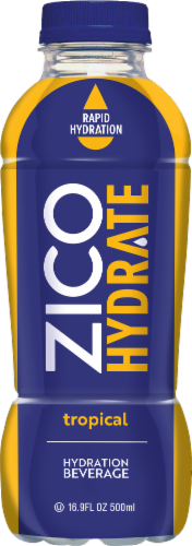 ZICO Hydrate Tropical Hydration Beverage Perspective: back