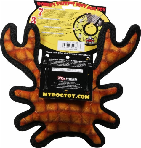 Tuffy® Crab Dog Toy Perspective: back