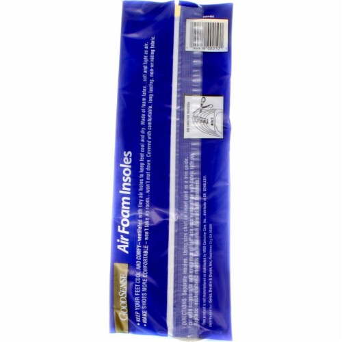 GoodSense Cushioned Comfort Men's Air Foam Insoles Perspective: back