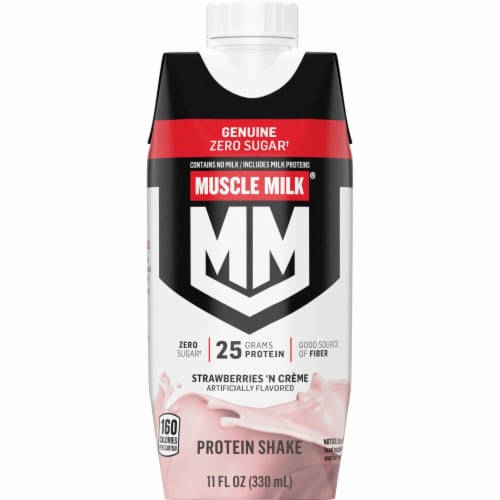 Muscle Milk® Genuine Non Dairy Strawberries 'n Creme Protein Shake Perspective: back