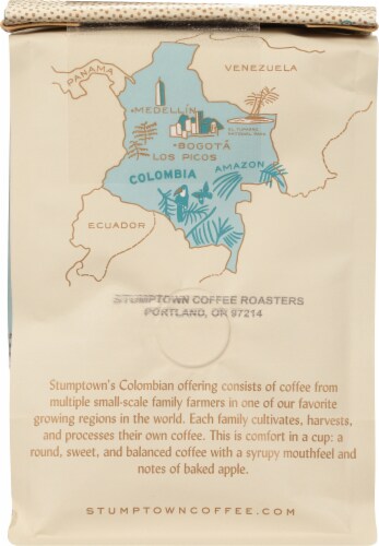 Stumptown Colombia Whole Bean Coffee Perspective: back