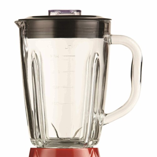 Brentwood JB-920R 12 Speed and Pulse Electric Kitchen Blender w/ Glass Jar, Red Perspective: back