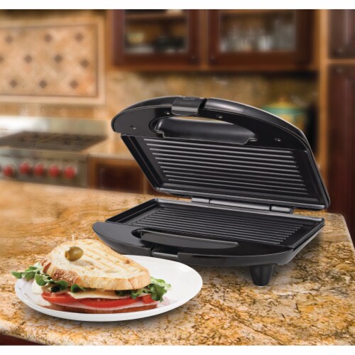 Brentwood Panini Press - Stainless Steel & Black Perspective: back