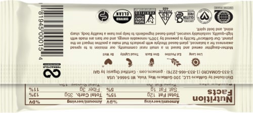 GoMacro Banana and Almond Butter Nutrition Bars Perspective: back