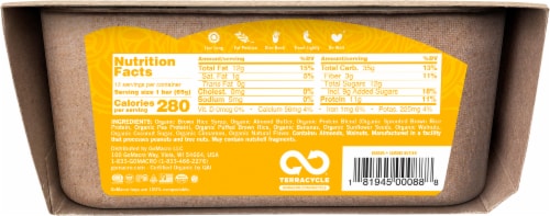 GoMacro® MacroBar Banana & Almond Butter Bars Perspective: back