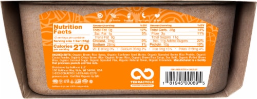 GoMacro® MacroBar Sunflower Butter & Chocolate Bars Perspective: back