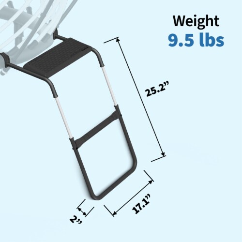Springfree Trampoline FlexrStep V2 Ladder Accessory for Springfree Trampolines Perspective: back